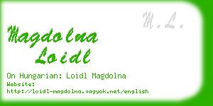 magdolna loidl business card